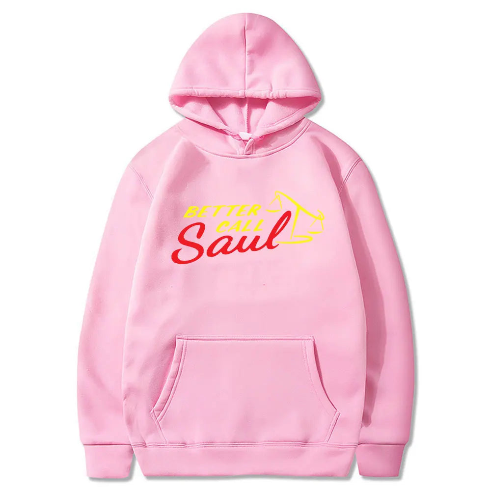 TV Series Breaking Bad Logo Hoodie Better Call Saul Logo Print Pullover Men Pure Cotton Oversized Sweatshirt Streetwear Coats