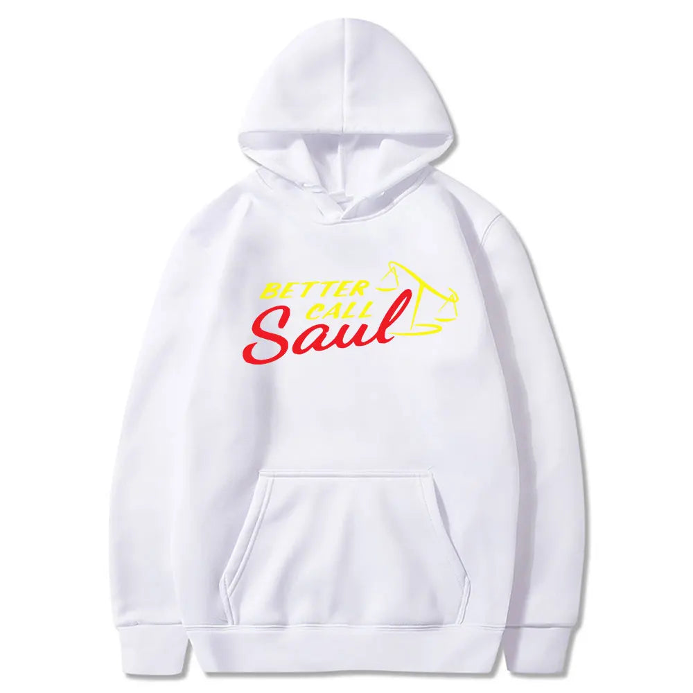 TV Series Breaking Bad Logo Hoodie Better Call Saul Logo Print Pullover Men Pure Cotton Oversized Sweatshirt Streetwear Coats