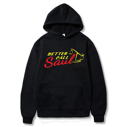 TV Series Breaking Bad Logo Hoodie Better Call Saul Logo Print Pullover Men Pure Cotton Oversized Sweatshirt Streetwear Coats