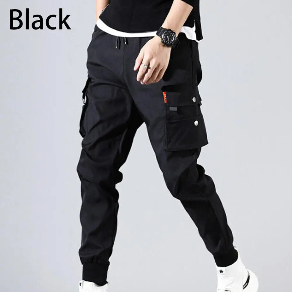 Men Cargo Tactical Pants Work Combat Multi-pockets Casual Training Trousers Overalls Clothing Joggers Hiking Mens Cargo Pant