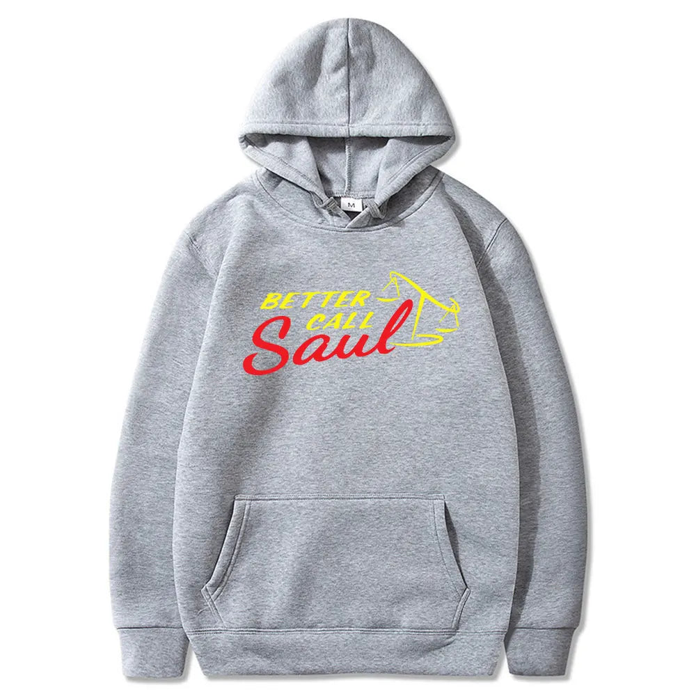 TV Series Breaking Bad Logo Hoodie Better Call Saul Logo Print Pullover Men Pure Cotton Oversized Sweatshirt Streetwear Coats